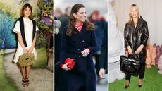 Alexa Chung, Kate Middleton and Kate Moss all carrying Mulberry bags 