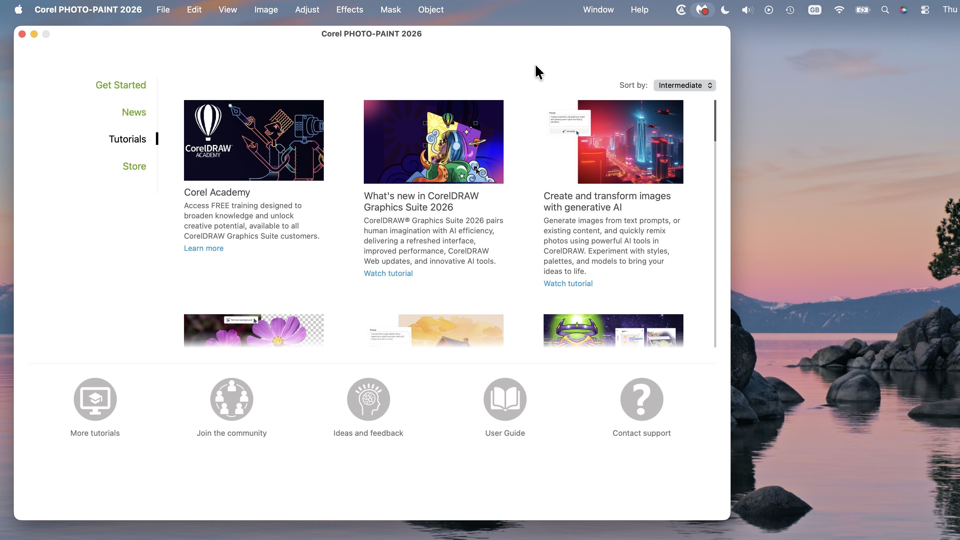 Using CorelDRAW Graphics Suite 2026 on a Mac during our review