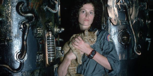 Alien Ripley and Jonesy together in the ship