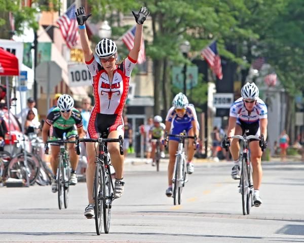 Jennifer Purcell (MSU) won the stage in Fond du Lac