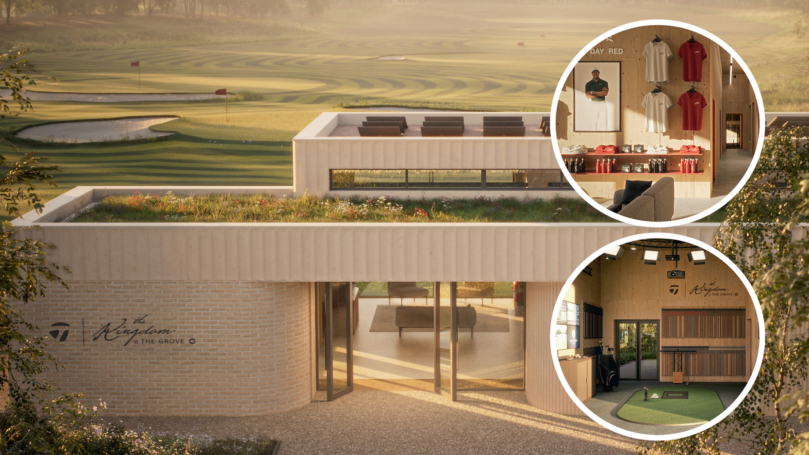 Various pictures of TaylorMade&#039;s new testing facility