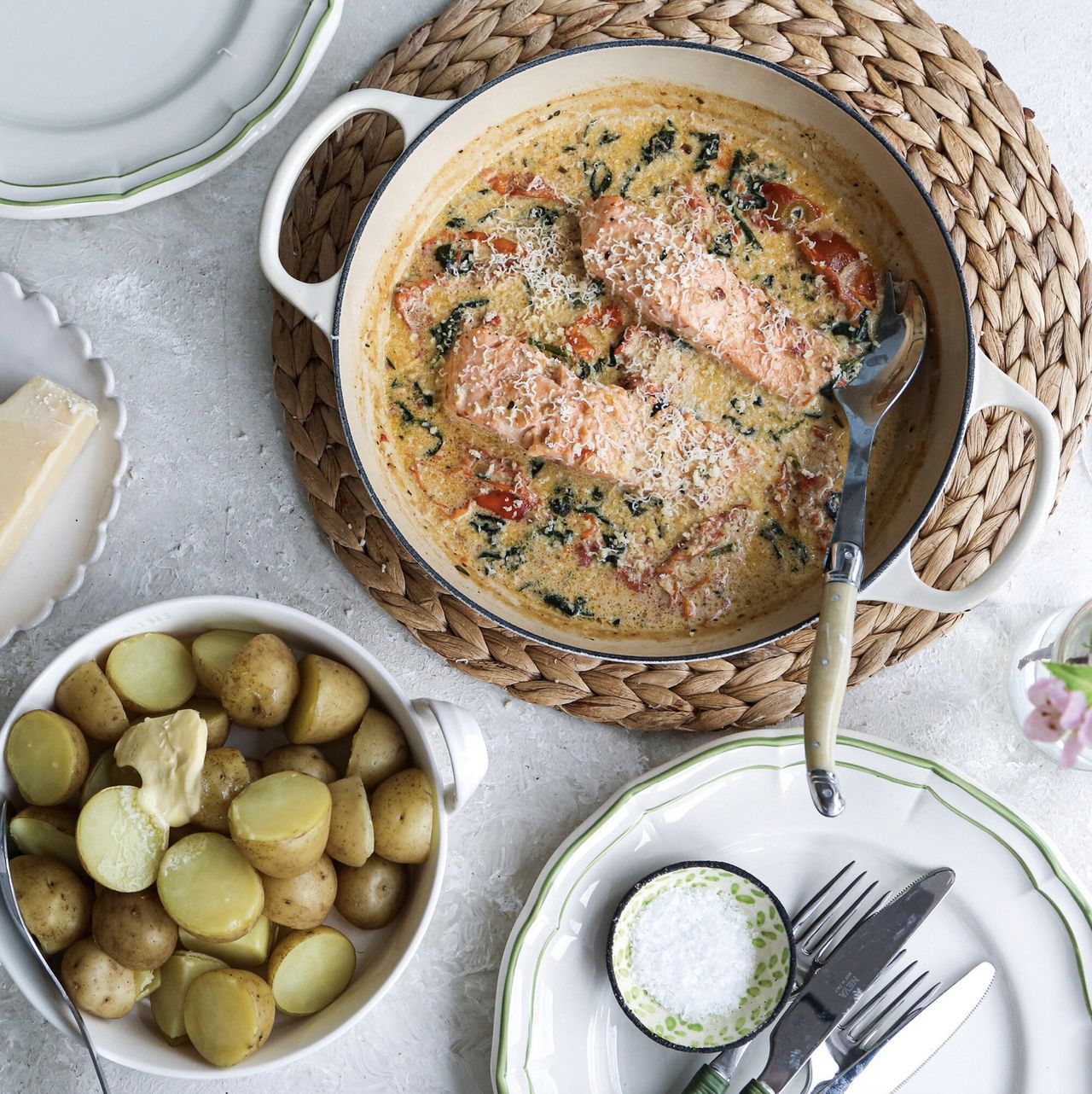 Jersey Royals and salmon are unbeatable together. (Just don&#039;t forget the butter.)