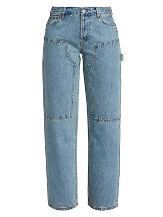 Subway Straight Mid-Rise Jeans