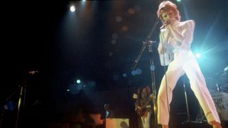 David Bowie performing in LA as Ziggy Stardust