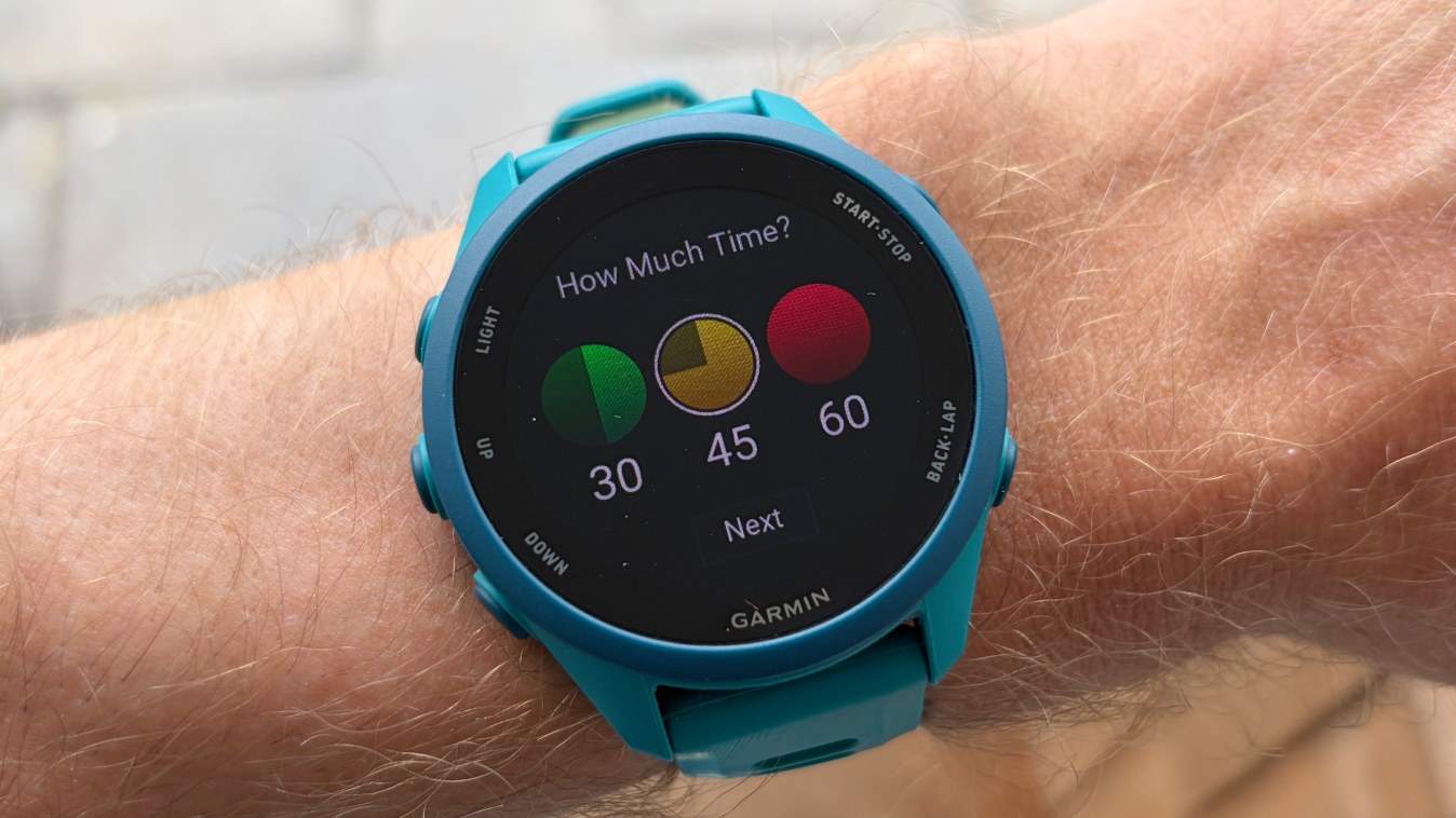 Garmin Quick Workout Feature
