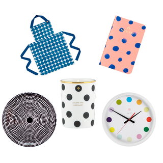 polka dots on home accessories