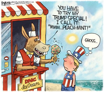 Political Cartoon U.S. Democrats Collusion Impeachment Ice Cream