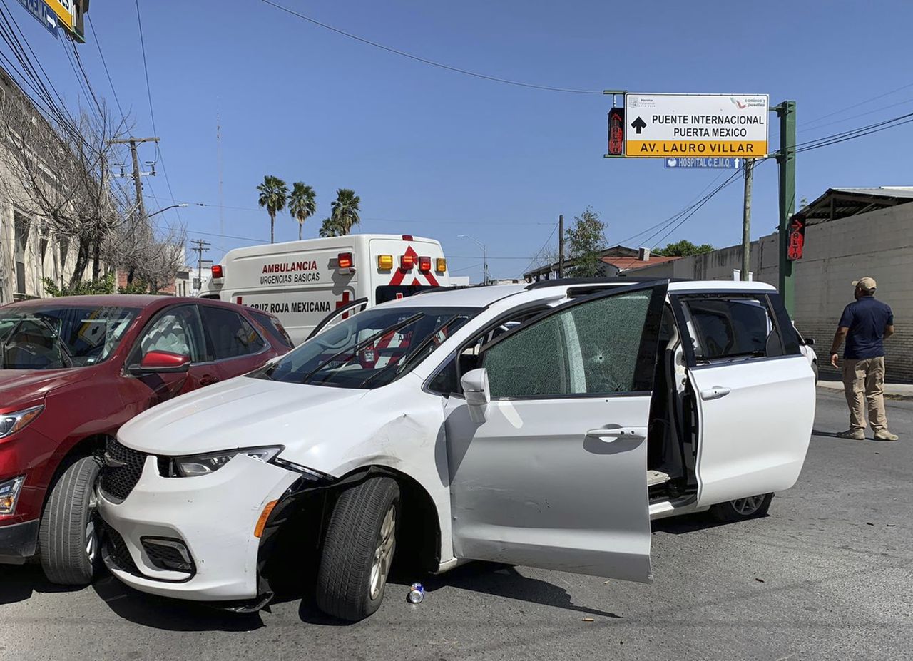 The scene of a kidnapping in Matamoros, Mexico. 