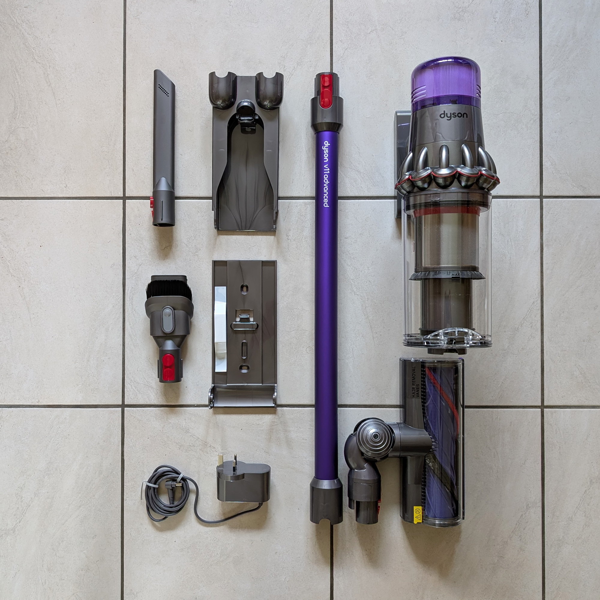 The Dyson V11 Advanced being tested at home