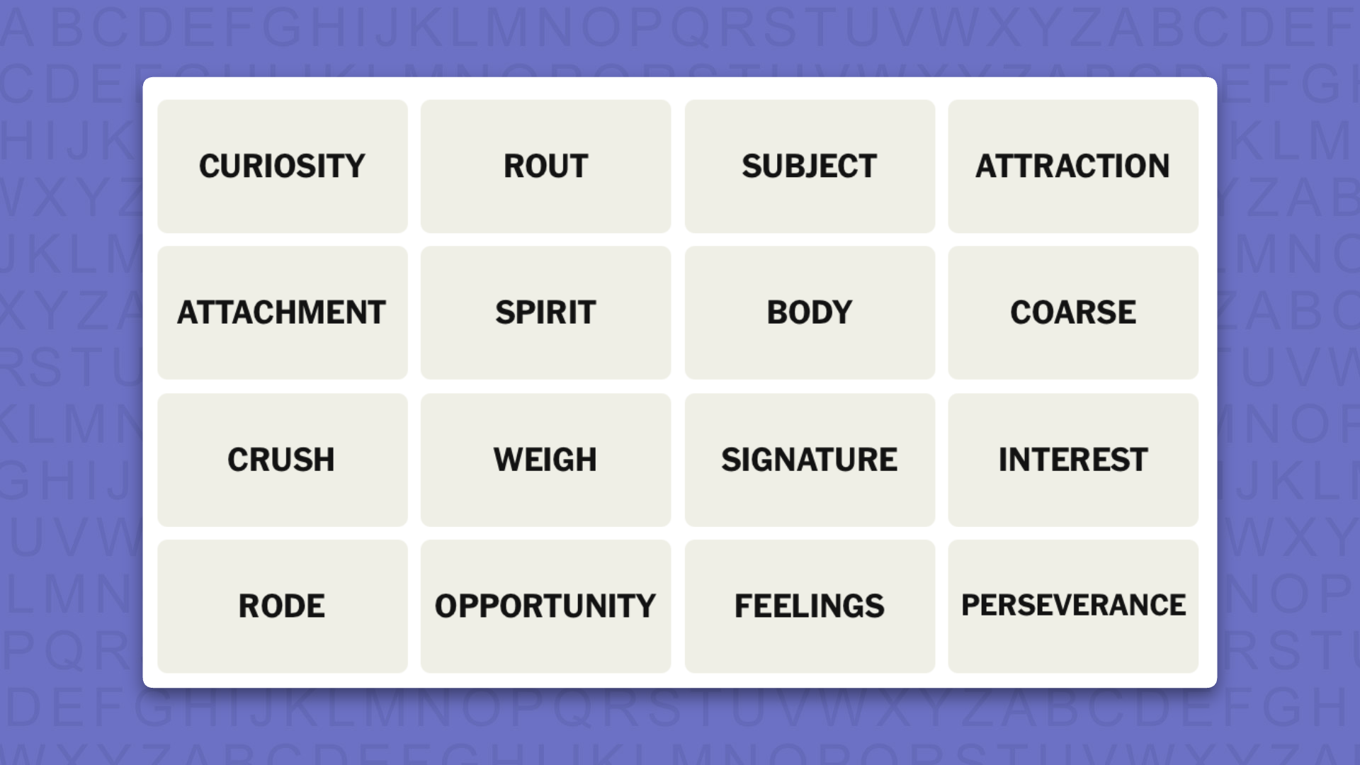 NYT Connections hints for game 1235 on a purple background