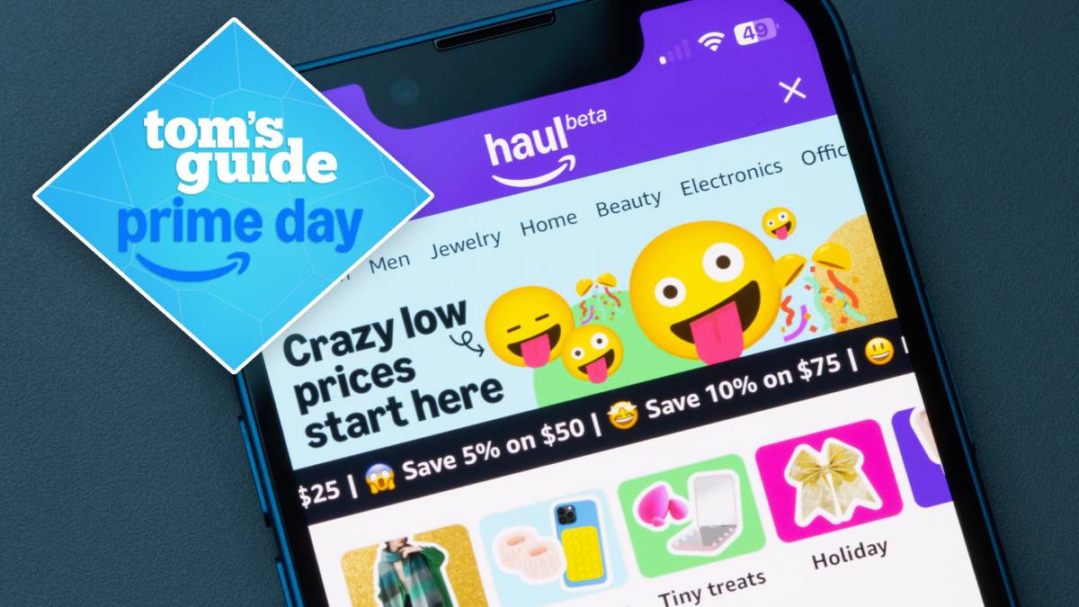 Amazon Haul online storefront viewed on mobile phone