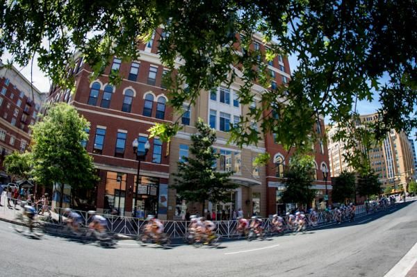 The women roll through Clarendon.