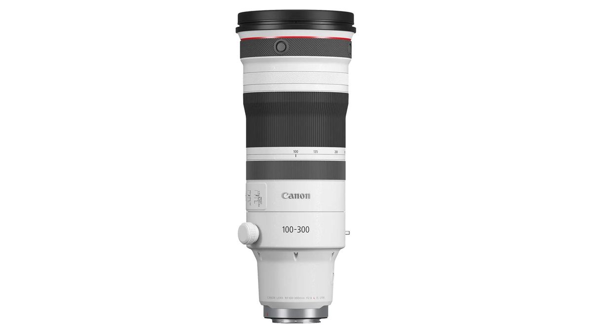 A Canon RF 100-300mm f/2.8 L IS USM lens
