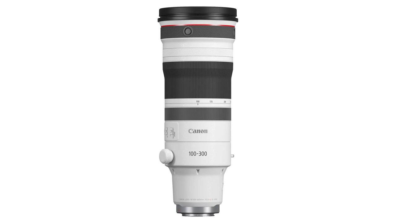 A Canon RF 100-300mm f/2.8 L IS USM lens