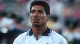 4 July 1990 - West Germany v England - FIFA World Cup Semi-Final - Stadio delle Alpi - Des Walker of England. - (Photo by Mark Leech/Offside/Getty Images)