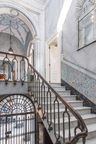Palazzo Margherita’s interior stairs