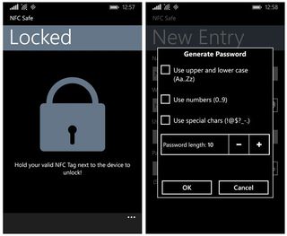 NFC Safe Lock and Password Generator