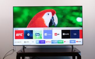 Connect Samsung TV to Alexa - Samsung smart TV home screen