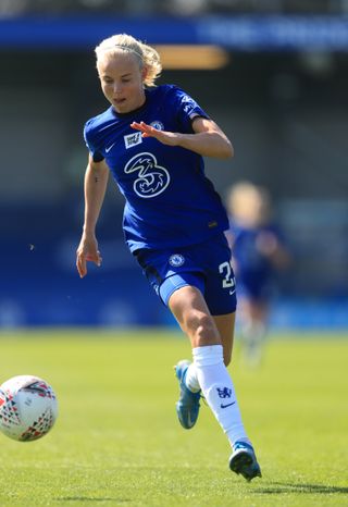 Many players in the women's professional game, like Chelsea's Pernille Harder, are openly gay