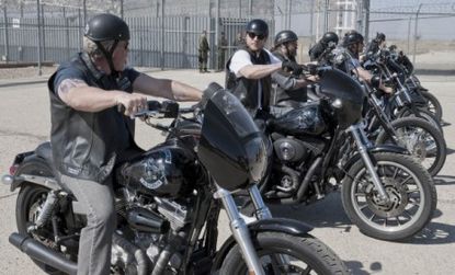 In Tuesday's season premiere of "Sons of Anarchy," the gang returns to its fictional California town after a detour to Northern Ireland last season.