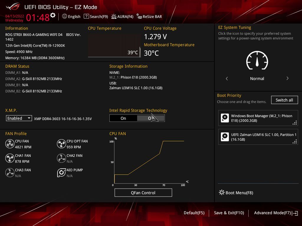Asus ROG Strix B660-A Gaming WIFI D4