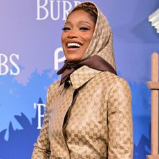 Keke Palmer attended the premiere of The Burbs in head-to-toe Gucci monogram pieces