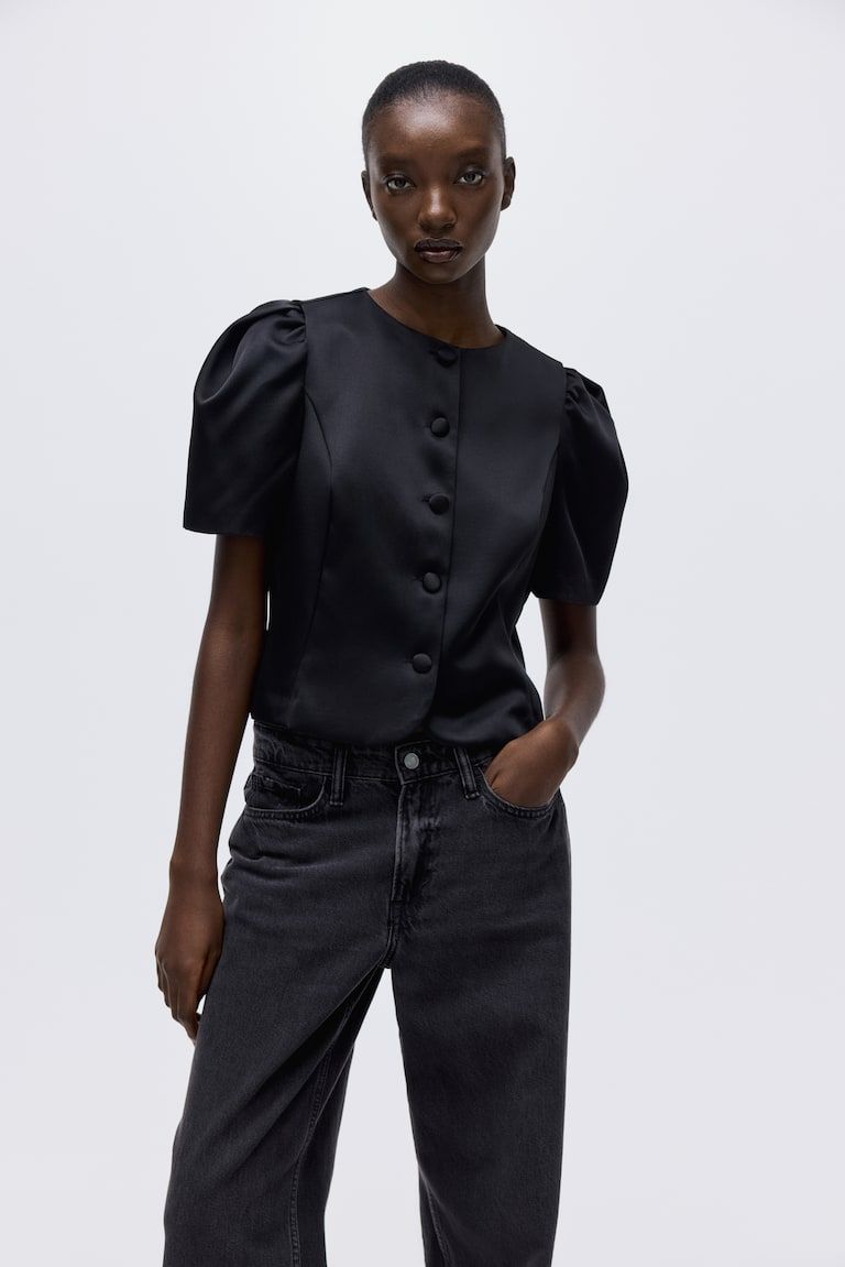 Puff-Sleeved Blouse