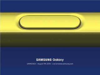 Inbjudan till lanseringen av Samsung Galaxy Note 9.
