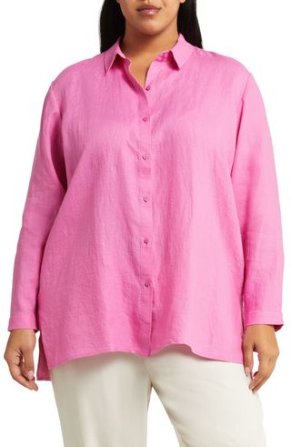 Classic Easy Organic Linen Button-Up Shirt
