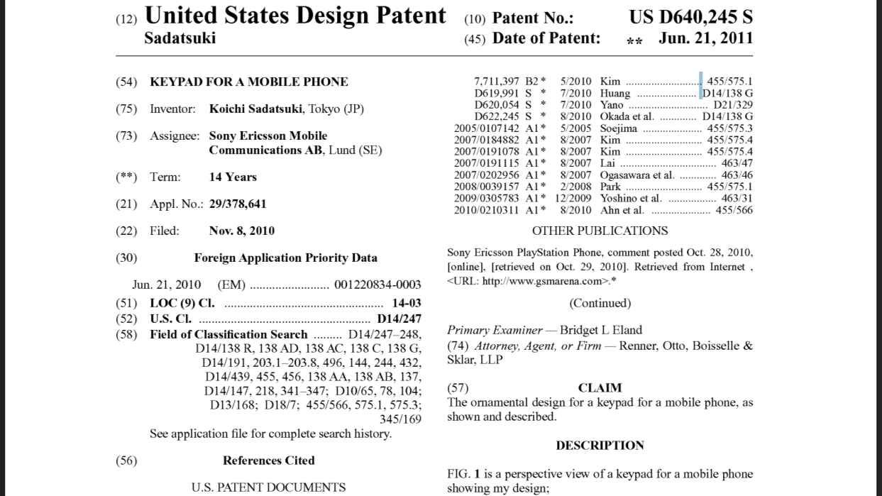 Sony patent filings for phone with sliding mechanism for built-in controller