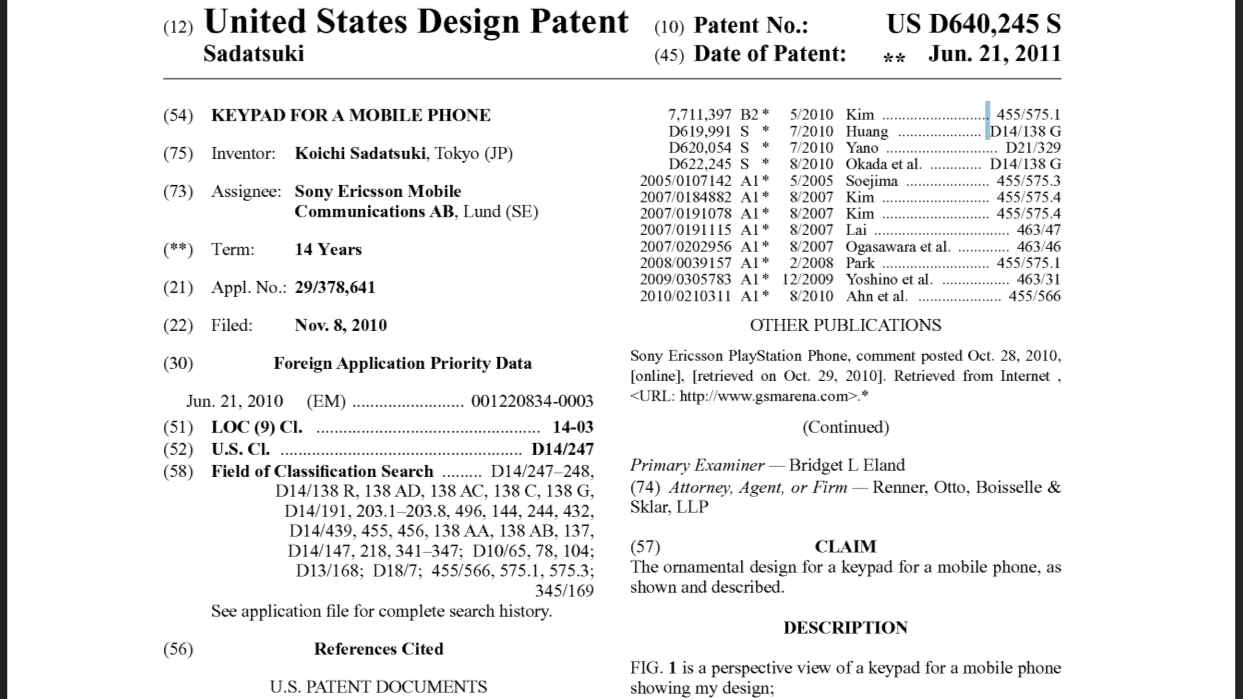 Sony patent filings for phone with sliding mechanism for built-in controller