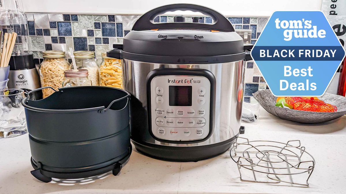 Instant Pot Duo Crisp and Air Fryer in kitchen 