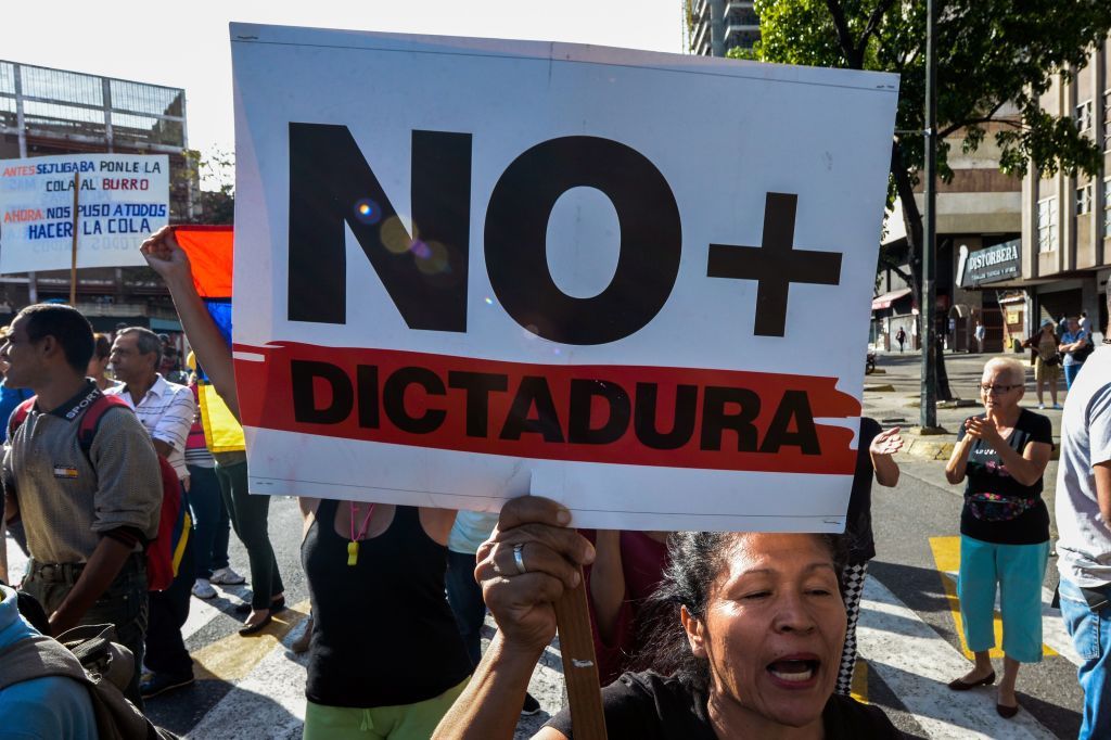 Protesters in Venezuela