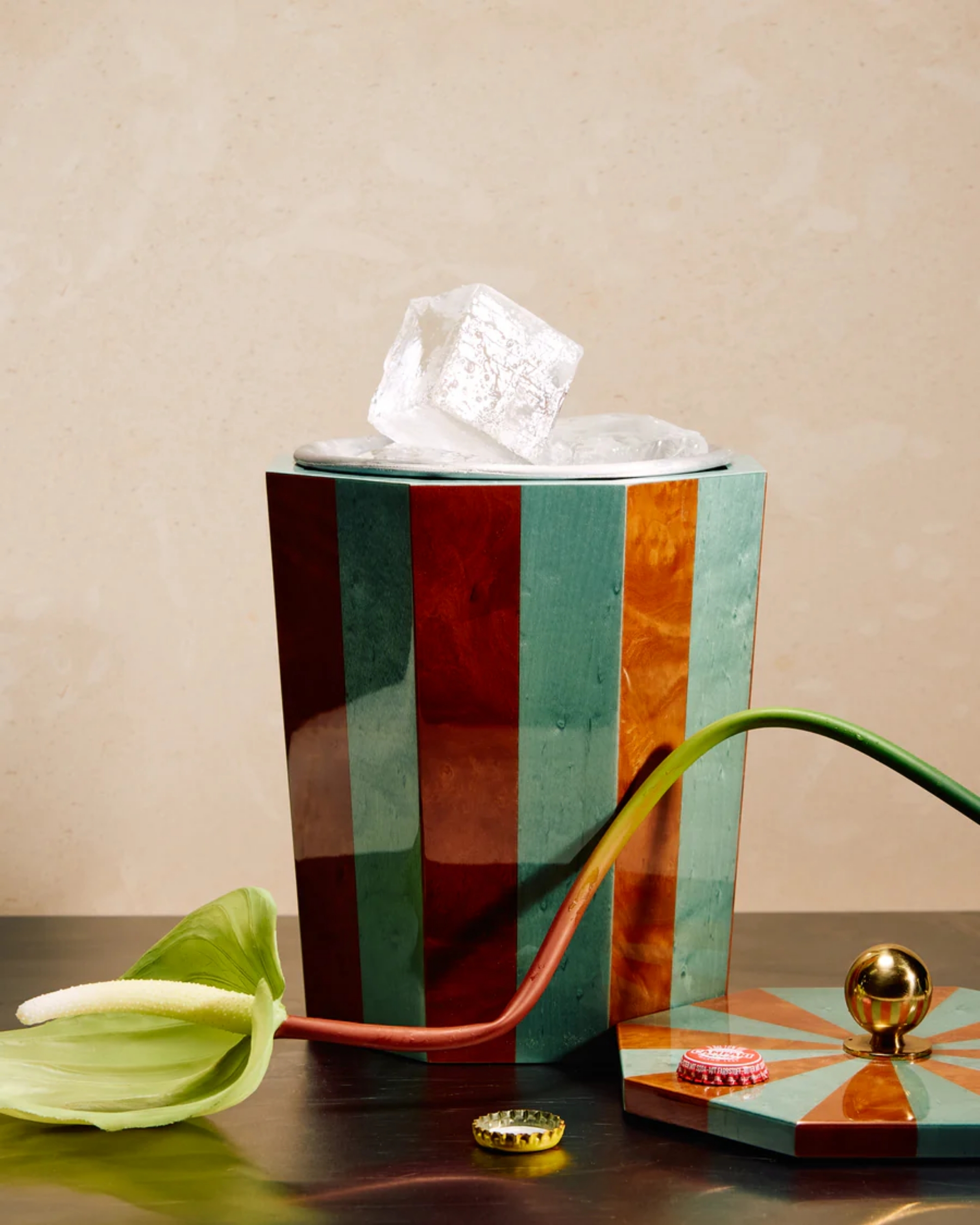 MG&amp;amp;Co., Lacquered Ice Bucket, Blue