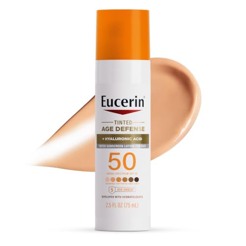 Eucerin Sun Age Defense Tinted Face Lotion Spf 50, 2.5 Fl Oz