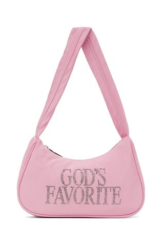 Praying Pink 'God's Favourite' Rhinestone Bag