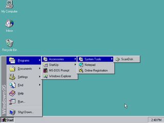 Windows 95 Start menu