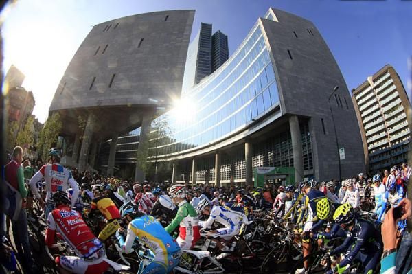 All lined up for the start in Milan