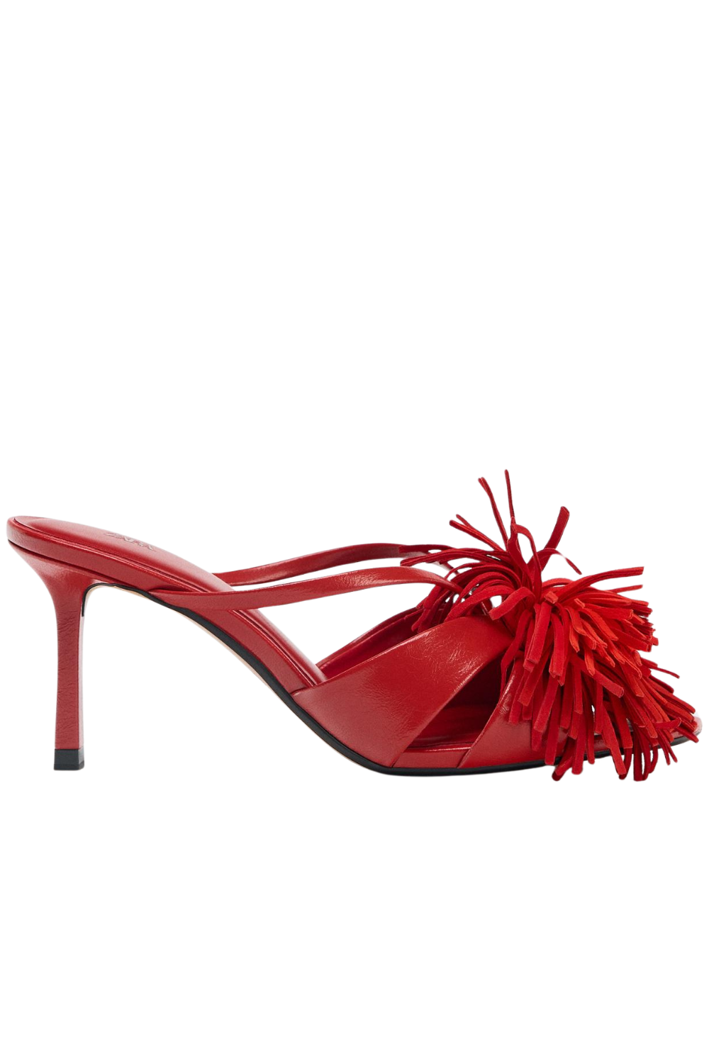 Fringed High-Heel Sandals