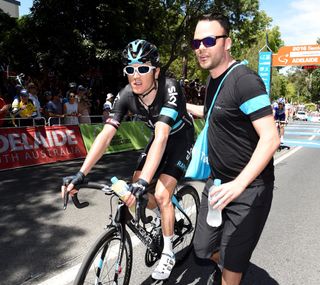 Geraint Thomas on stage 2 of the 2016 Tour Down Under