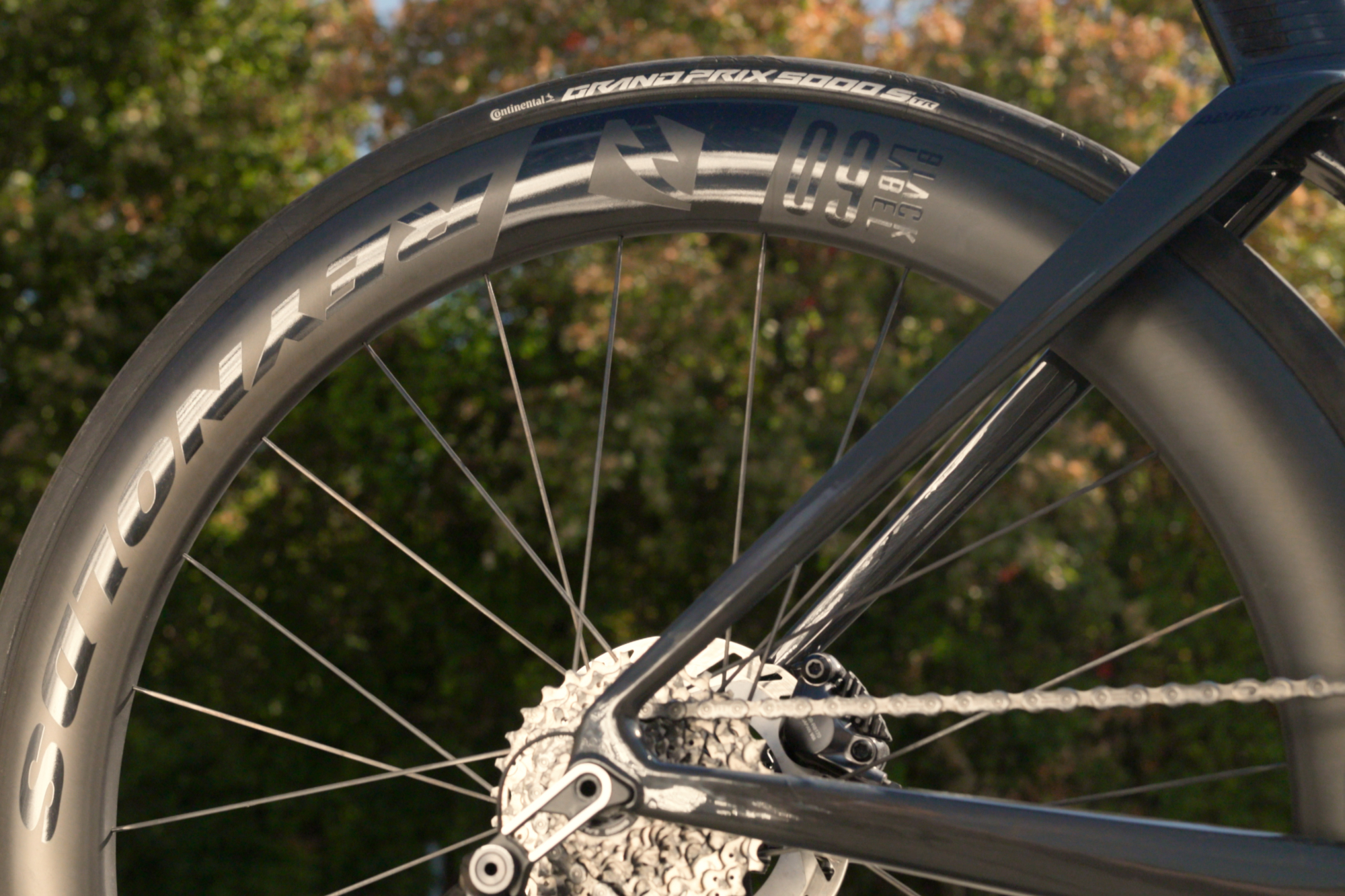 Reyonolds wheels on a Merida Reacto 9000 aero bike