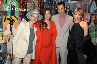 (L-R) Samantha Ronson, Grace Gummer, Mark Ronson and Annabelle Dexter-Jones attend W Magazine 50th Anniversary presented By Lexus at Shun Lee on October 12, 2022 in New York City.