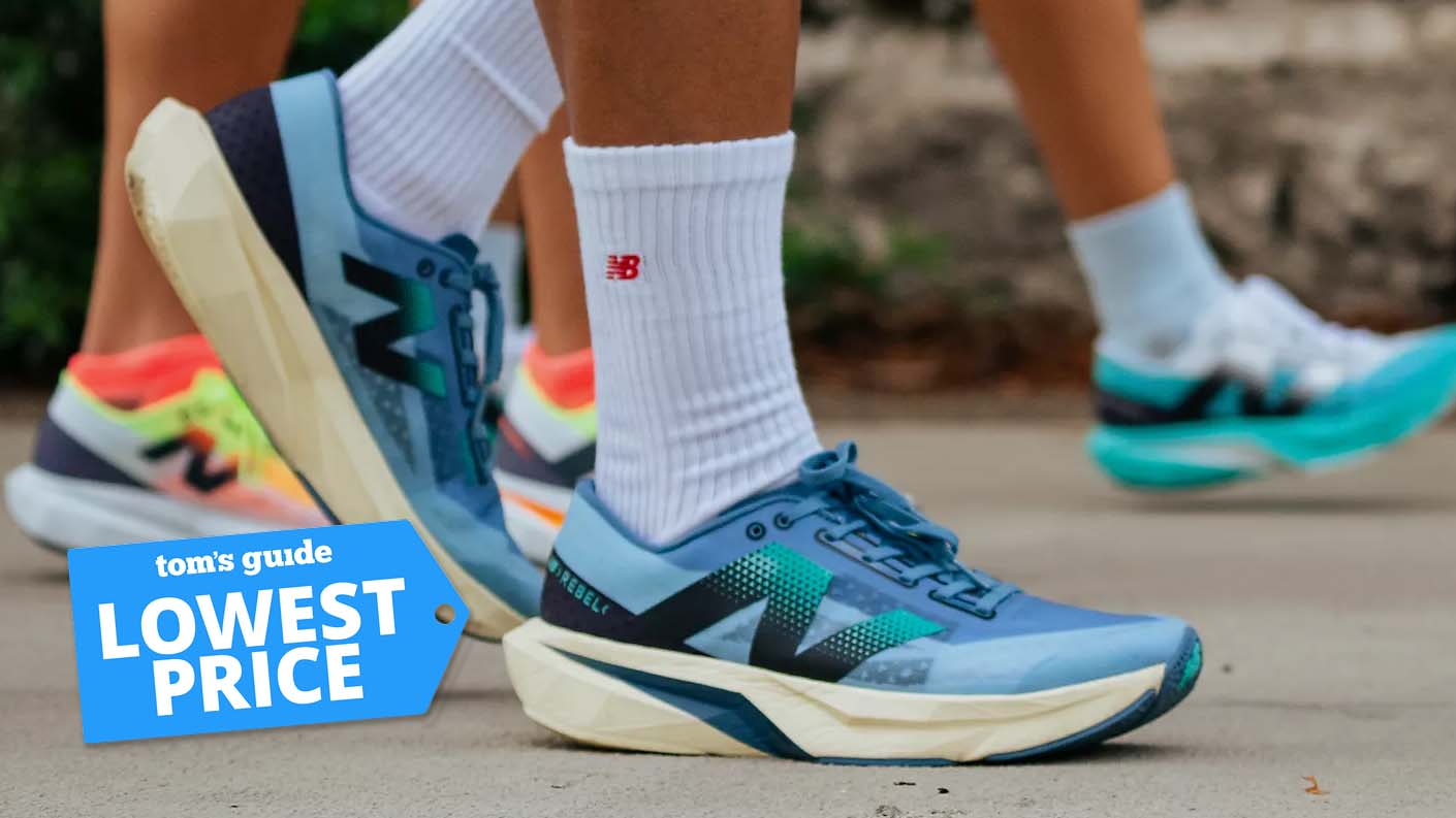 Group of people wearing the New Balance FuelCell Rebel V4