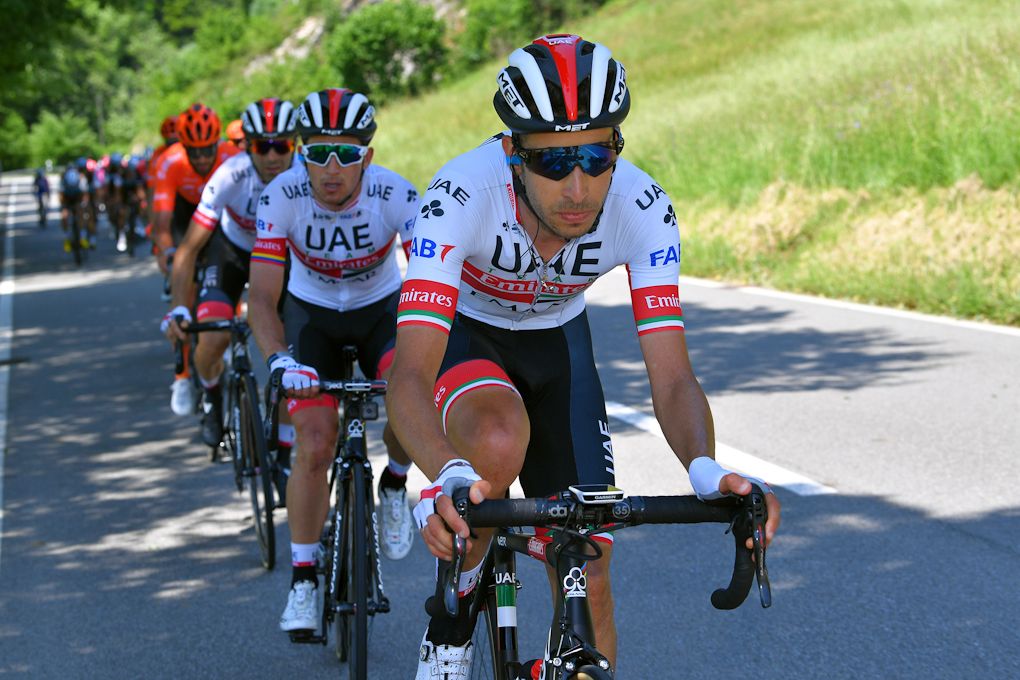 Fabio Aru in the Tour de Suisse peloton during stage 5