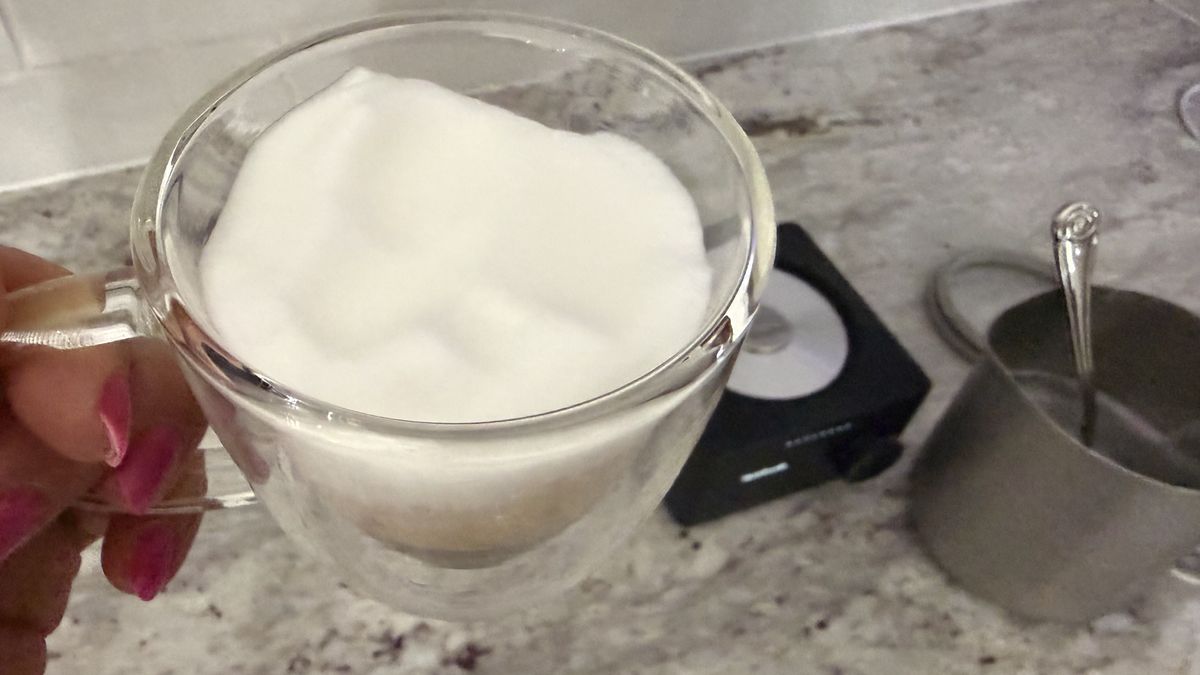 Terra Kaffe Aero hot froth setting