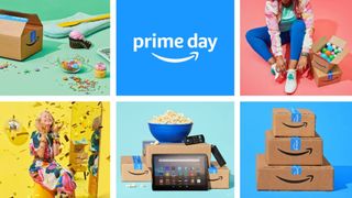 Amazon Prime Day 2022 banner image with various related products