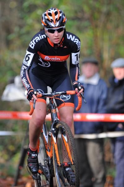 Sabrina Stultiens (Brainwash) en route to a 4th place finish.