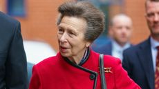 Princess Anne, Princess Royal arrives to attend a Rugby League reception