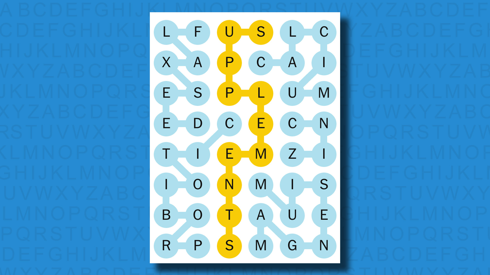 NYT Strands answers for game 478 on a blue background