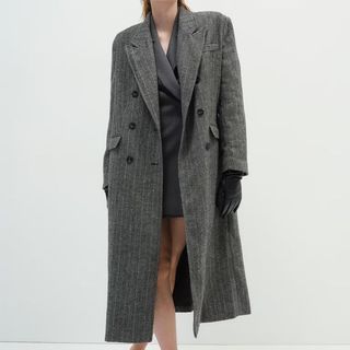 Grey Double-Breasted Coat from H&M